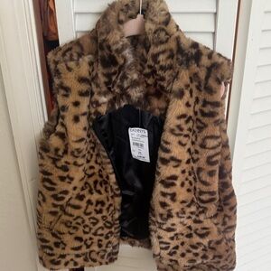 Urban Republic Kids Leopard Faux Fur Vest